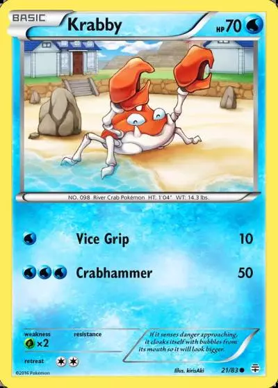 Krabby 21/83 Generations Pokemon card