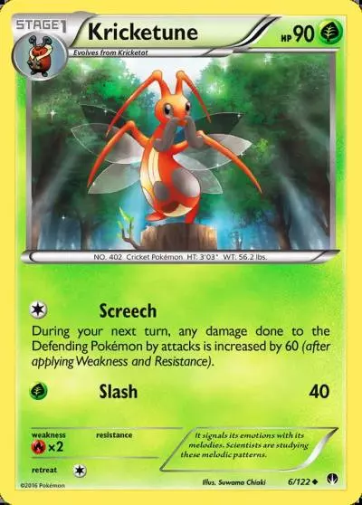 Kricketune 6/122 BREAKpoint Pokemon card