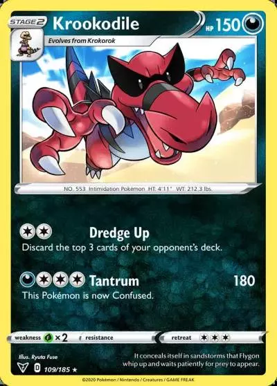 Krookodile 109/185 Vivid Voltage Pokemon card