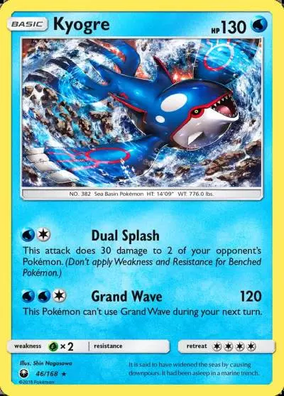 Kyogre 46/168 Celestial Storm Pokemon card