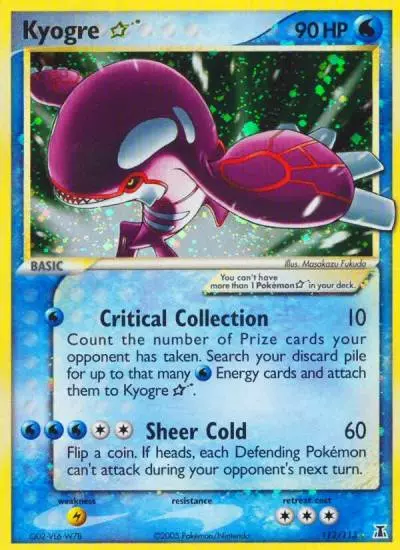 Kyogre ★ 112/113 Delta Species Pokemon card