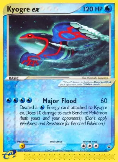 Kyogre ex 1/40 Nintendo Black Star Promos Pokemon card
