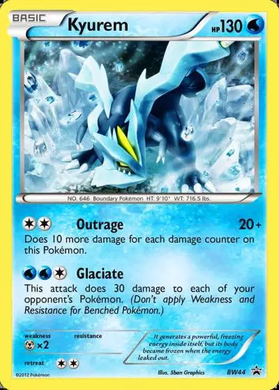 Kyurem BW44/101 BW Black Star Promos Pokemon card