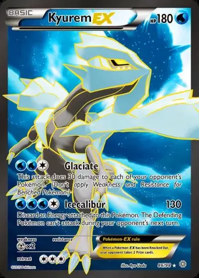 Kyurem-EX 86/98 Ancient Origins Pokemon card