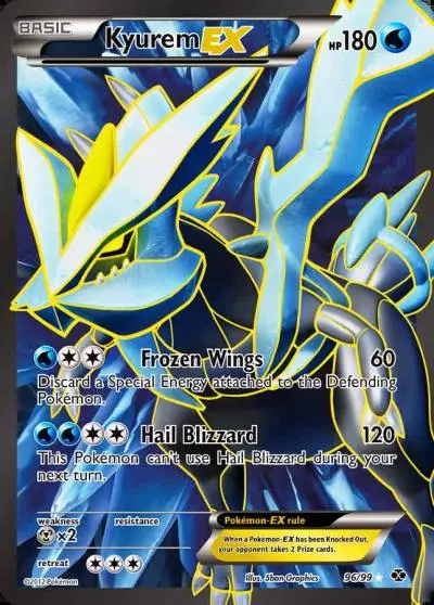 Kyurem-EX 96/99 Next Destinies Pokemon card