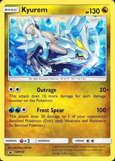 Kyurem SM142/248 SM Black Star Promos Pokemon card