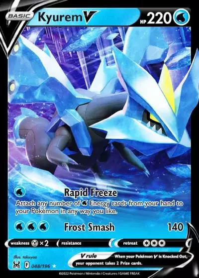 Kyurem V 48/196 Lost Origin Pokemon card