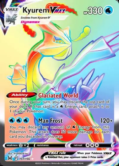Kyurem VMAX 197/196 Lost Origin Pokemon card