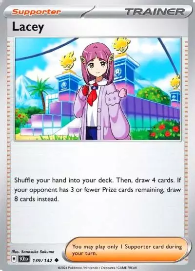Lacey 139/142 Stellar Crown Pokemon card