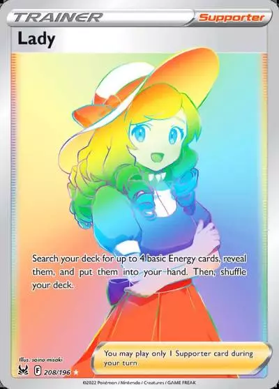 Lady 208/196 Lost Origin Pokemon card