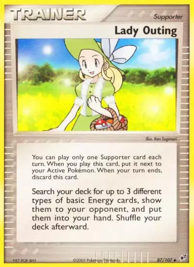 Lady Outing 87/107 Deoxys Pokemon card