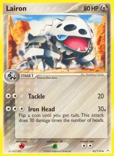 Lairon 45/110 Holon Phantoms Pokemon card