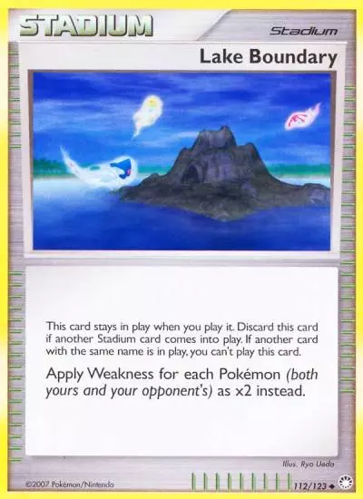 Lake Boundary 112/123 Mysterious Treasures Pokemon card