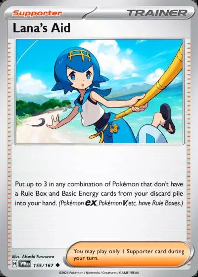 Lana's Aid 155/167 Twilight Masquerade Pokemon card
