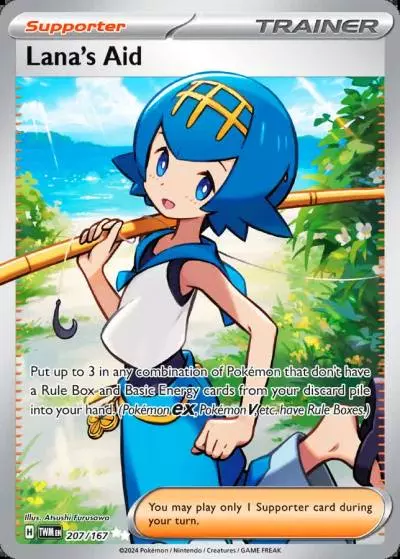 Lana's Aid 207/167 Twilight Masquerade Pokemon card