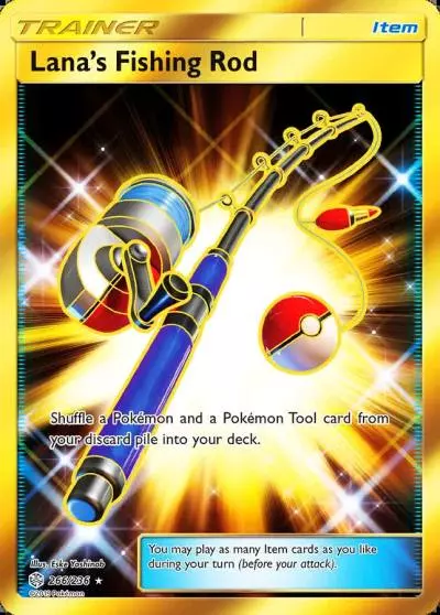 Lana's Fishing Rod 266/236 Cosmic Eclipse Pokemon card