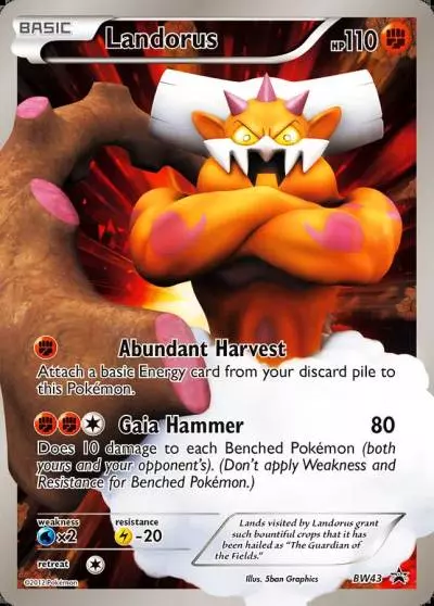 Landorus BW43/101 BW Black Star Promos Pokemon card