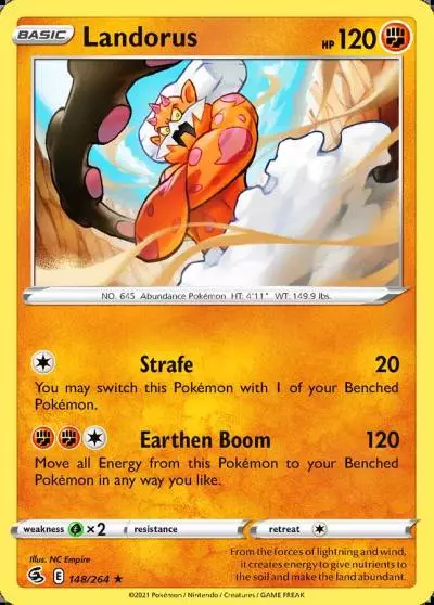 Landorus 148/264 Fusion Strike Pokemon card