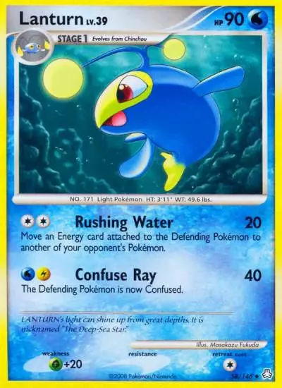 Lanturn 58/146 Legends Awakened Pokemon card