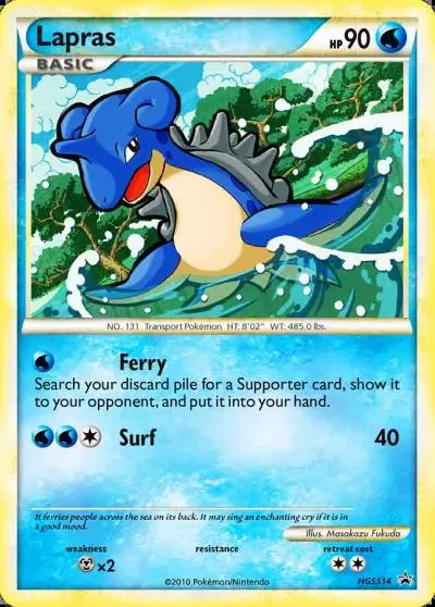 Lapras HGSS14/25 HGSS Black Star Promos Pokemon card