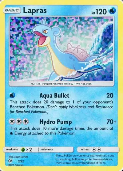 Lapras 5/12 McDonald's Collection 2019 Pokemon card