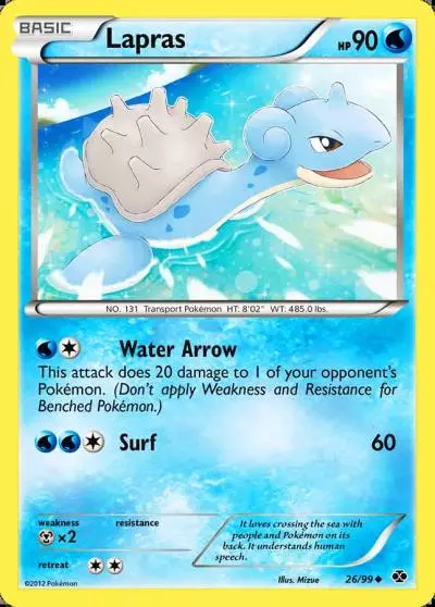 Lapras 26/99 Next Destinies Pokemon card