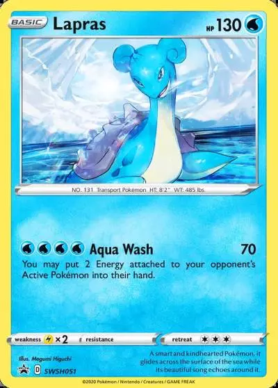 Lapras SWSH051/307 SWSH Black Star Promos Pokemon card