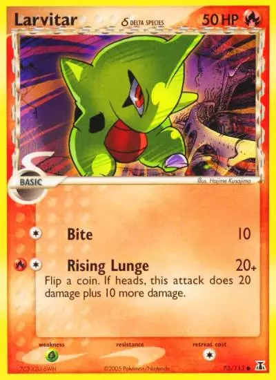 Larvitar δ 73/113 Delta Species Pokemon card