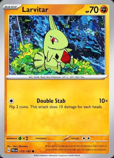 Larvitar 110/193 Paldea Evolved Pokemon card
