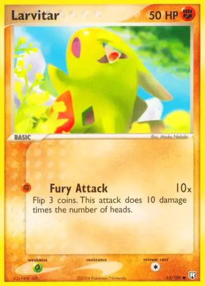 Larvitar 62/109 Team Rocket Returns Pokemon card