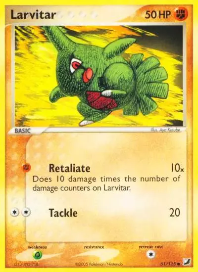 Larvitar 61/115 Unseen Forces Pokemon card