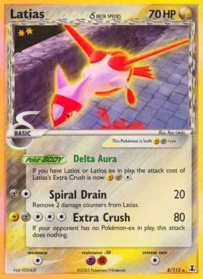 Latias δ 8/113 Delta Species Pokemon card