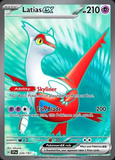 Latias ex 220/191 Surging Sparks Pokemon card