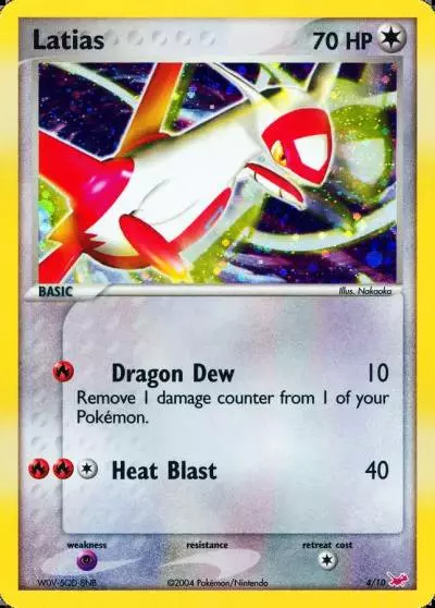 Latias 4/10 EX Trainer Kit Latias Pokemon card