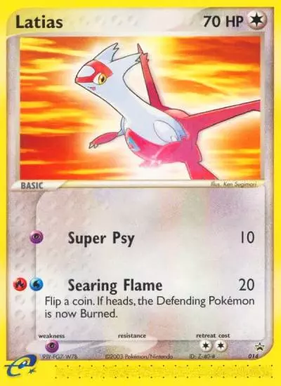 Latias 14/40 Nintendo Black Star Promos Pokemon card