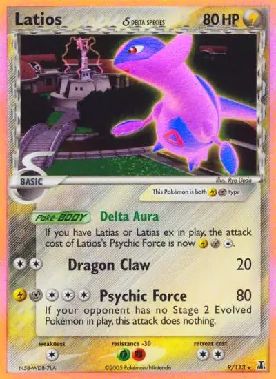 Latios δ 9/113 Delta Species Pokemon card