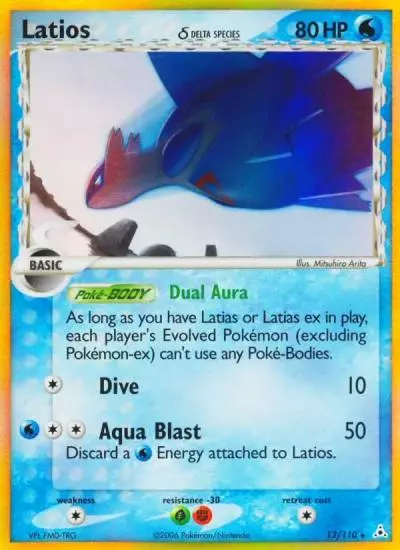 Latios δ 12/110 Holon Phantoms Pokemon card