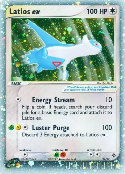 Latios ex 94/97 Dragon Pokemon card