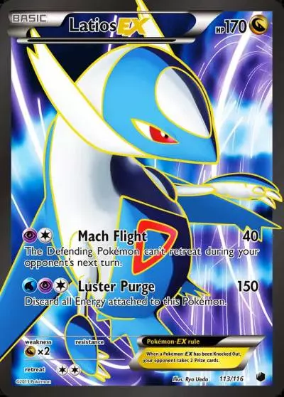 Latios-EX 113/116 Plasma Freeze Pokemon card