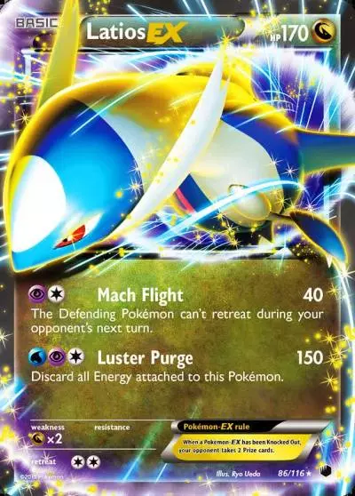 Latios-EX 86/116 Plasma Freeze Pokemon card