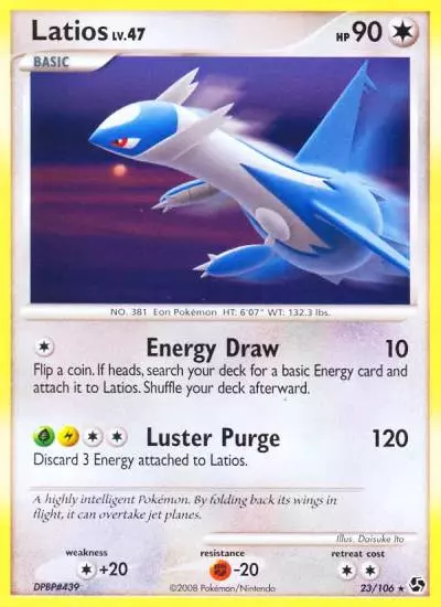 Latios 23/106 Great Encounters Pokemon card