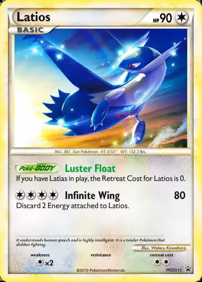Latios HGSS11/25 HGSS Black Star Promos Pokemon card