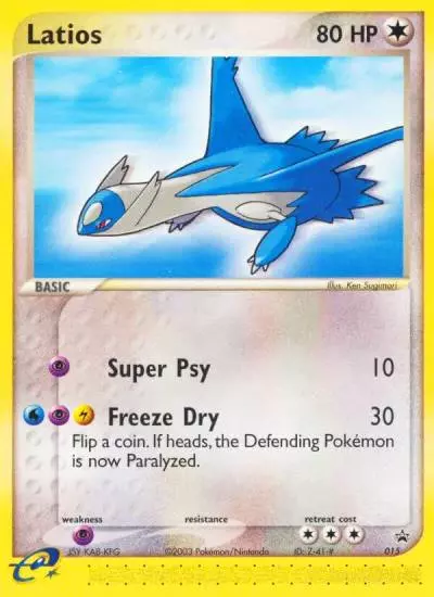 Latios 15/40 Nintendo Black Star Promos Pokemon card