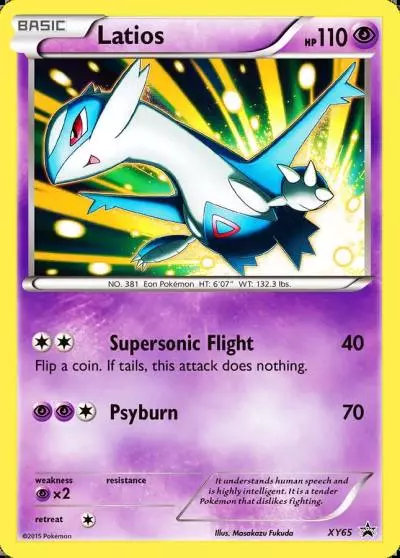 Latios XY65/211 XY Black Star Promos Pokemon card