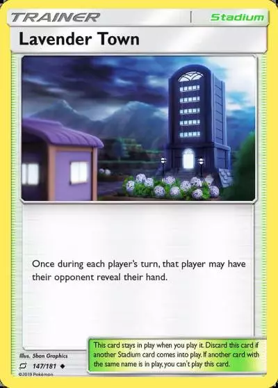 Lavender Town 147/181 Team Up Pokemon card