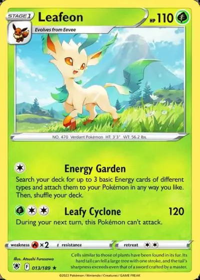 Leafeon 13/189 Astral Radiance Pokemon card