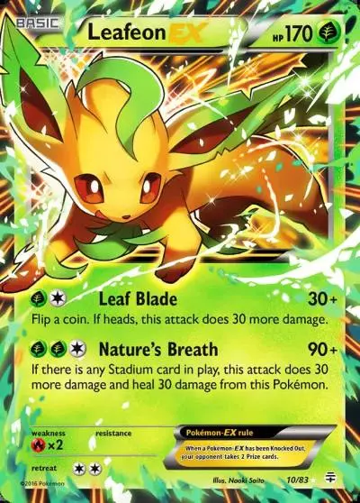 Leafeon-EX 10/83 Generations Pokemon card