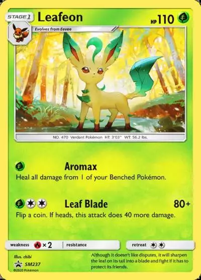 Leafeon SM237/248 SM Black Star Promos Pokemon card