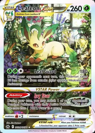 Leafeon VSTAR GG35/70 Crown Zenith Galarian Gallery Pokemon card