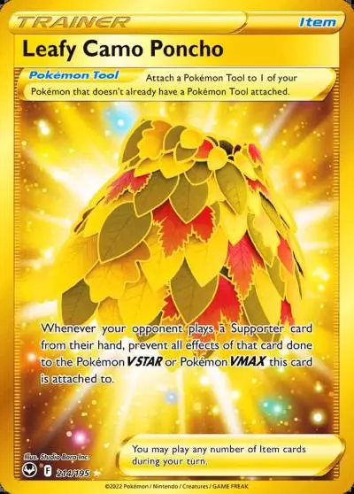 Leafy Camo Poncho 214/195 Silver Tempest Pokemon card